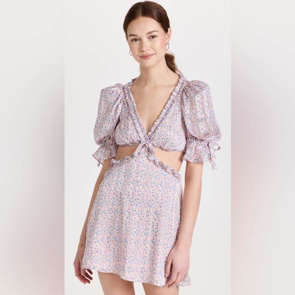 For Love And Lemons PHOEBE MINI DRESS Size XS NWT - Picture 5 of 8